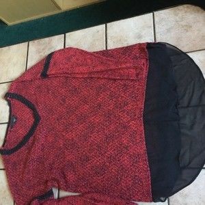 @ Metaphor red & black‎ sweater BA